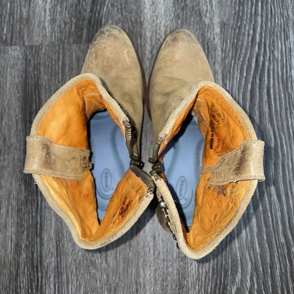 Frye Deborah Studded 77862 Zipper Distressed Moto Ankle Western Boots Size 6m - Picture 9 of 12